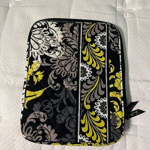 Vera Bradley Black and Yellow Floral Tablet Case